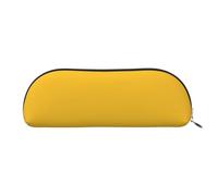 FFGhjk Solid color gold Printed portable pencil case, easy to carry around, perfect for office use
