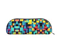 FFGhjk Square geometry diagram Printed portable pencil case, easy to carry around, perfect for office use