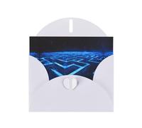 FFGhjk Straight line maze Printed White Greeting Card (with Envelope) | 6x4 inches - Perfect for Thanksgiving, Birthdays, Weddings, Holiday Parties