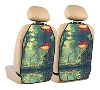 FFGhjk The mysterious Venus flytrap waits Printed Car Seat Kick Protector, Child Kick Protection Mat, Car Interior Storage Mat