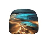 FFGhjk View Under The Moon Printed Car Headrest Covers Single Pack - Anti-Stain and Dust Cover for Car/Truck/Vancouver Interiors