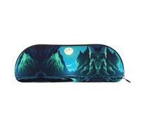 FFGhjk Water Moon Cave Printed portable pencil case, easy to carry around, perfect for office use