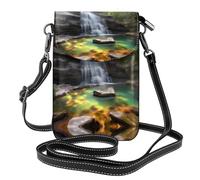 FFGhjk Waterfall Views Women's mobile phone crossbody bag, lightweight wallet and waist bag, perfect for everyday travel.