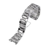 FFHAO 24mm Metal Watch Strap For Tag Heuer Calera Series Watch Accessories Band Steel Silver Solid Stainless Steel 22mm watchbands (Color : 22mm)