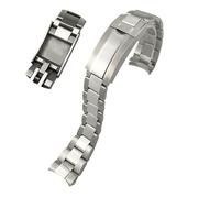 FFHAO 316L Stainless Steel Watchband 20mm For Rolex Submariner Daytona Date Just Sliding Lock Silver Solid Watch Strap (Color : Daytona, Size : 20mm)