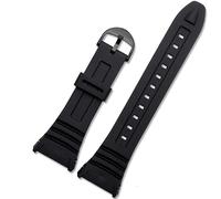 FFHAO For 3239 W-96H-1A 2A 9A special silicone strap electronic watch chain accessories black