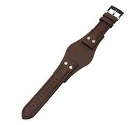 FFHAO For fossil CH2891CH3051 CH2564 CH2565 watch band mens Genuine Leather Watchbands 22mm strap With mat leather bracelet (Color : Brown black clasp, Size : 22mm)