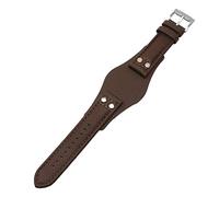 FFHAO For fossil CH2891CH3051 CH2564 CH2565 watch band mens Genuine Leather Watchbands 22mm strap With mat leather bracelet (Color : Brown silver clasp, Size : 22mm)
