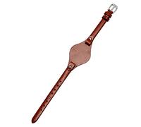 FFHAO For Fossil ES3077 ES2830 ES3262 ES3060 Stylish women watchband genuine leather watch straps lady Small bracelet (Color : Brown silver, Size : 8mm)