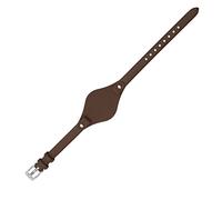 FFHAO For Fossil ES3077 ES2830 ES3262 ES3060 Stylish women watchband genuine leather watch straps lady Small bracelet (Color : Dark brown silver, Size : 8mm)