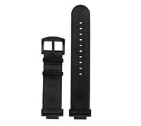 FFHAO For GA110/100/120 GM/GA2100 Modified men nylon canvas watch strap DW-5600 GW-B5600 GW-M5610 DIY sports watchband (Color : Black black buckle, Size : 16mm)