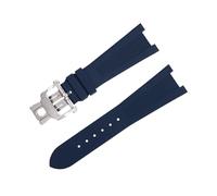 FFHAO For Nautilus Watchband 5711/5712 Original Interface Wristband 25-12MMFor Patek Philippe FKM Fluororubber WatchBands Accessories Strap (Color : Blue3, Size : 25-12)
