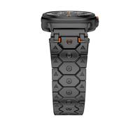 FFHAO For Samsung Galaxy Watch Ultra Strap 47mm Accessories sport Bracelet For Galaxy Watch 7 Ultra Titan Stainless Steel Metal Steel watchbands WatchBands(Octagon black)