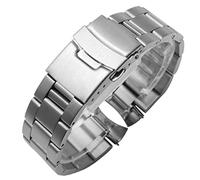 FFHAO For SEIKO No. 5 SKX009 SKX007 SKX175 SKX173 Solid Stainless Steel Strap 20mm 22mm man Watchband Accessories Watch Belt Bracelet (Color : Three beads, Size : 22mm)