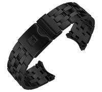 FFHAO For Tissot T120 Starfish Series Wrist Strap 1853 Steel Strap T120407A T120407 Men's Fine Steel Watch Strap Chain (Color : Black, Size : 21mm)