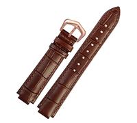 FFHAO Genuine Leather watchband for Ballon Bleu wrist band men female convex leather strap 14 * 8mm 18 * 11mm 20 * 12mm Fashion bracelet (Color : White Black, Size : 18-11mm)