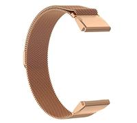 FFHAO Magnetic Strap For Garmin Fenix 7x 3 HR 5X 6x 6 Pro 5 Plus Metal Milanese Watch Band 20/22/26mm For Forerunner 935 945 Quick Pins (Color : Rose Gold, Size : Fenix 7S)
