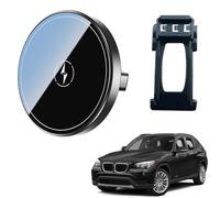 FFIHTY 15W Magnetic Wireless Charging Car Mount Exclusive Snap-On Holder Fit for 2012-2015 BMW X1 E84 Accessories Dedicated Phone Stand Compatible with MagSafe for iPhone 12-17 Series