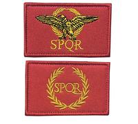 FFILL Ancient Roman Empire Patch SPQR Morale Patch. 2x3 Hook and Loop. Great Gift for History Fans! (2pcs)