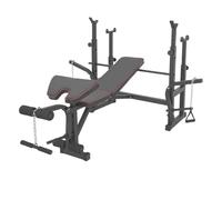 FFITNESS Multi-Function Gym Bench | Weight Bench and Bench for Abdomen | Multifunctional Gym Tool with Squat Rack and Barbell