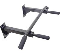 FFITNESS Wall Mounted Multi-Purpose Pull Up Bar, Black EVA Foam Grips