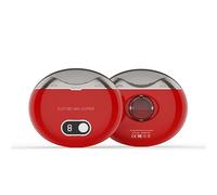 FFKQHCFElectric Nail Trimmer Polisher 2 in 1 Portable Fingernail Cutter with Light 3Speeds File Nail Clip Storage Rechargeable Safety Trimmer for Baby Kids Adults Seniors (White，Black) (Red)