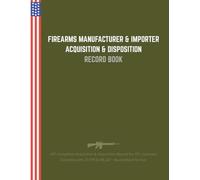 FFL Record Book | Firearms Acquisition & Disposition Log Book - Tactical Green Edition | Black and White Interior