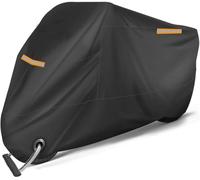 ffLilee Motorcycle Covers for KAWASAKI Z1 1972 1973 1974 1975 1976 1977 1978 1979 1980,Motorbike Cover Breathable Waterproof UV All Season Indoor Outdoor Protection Accessories,A-Black-XXXL