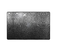FFLSDR Area Rug Shiny Silver Glitter Printed Doormat Large Carpet Anti-Skid Floor Mat For Living Room, Bedroom 150 X 100 cm