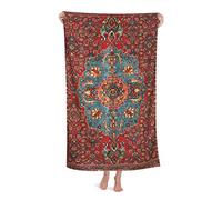 FFLSDR Beach Towel idjar Antique Kurdish North west Persian Microfiber Large Bath Towel for Adults Absorbent Quick Dry Beach Blanket 80X130CM