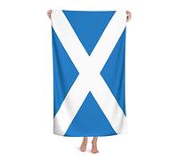FFLSDR Beach Towel Scotland Flag Microfiber Large Bath Towel for Adults Absorbent Quick Dry Beach Blanket 80X130CM