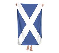 FFLSDR Beach Towel Scottish Flag Microfiber Large Bath Towel for Adults Absorbent Quick Dry Beach Blanket 80X130CM
