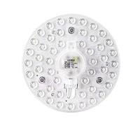 FfOcco Round Ring Circle Led Light Board Panel 12W/18W/24W/36W/72W For Ceiling Light Replacement Led Module Lamps (Basic 18W)