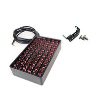 FFOCCO Rear Reflector Bumper Light 72LEDs Car Brake Light Universal 12V F1 Style Led Signal Lights Rear Diffuser Spoiler Tail Light(B-Red LEDs)
