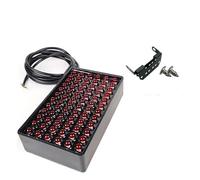 FFOCCO Rear Reflector Bumper Light 72LEDs Car Brake Light Universal 12V F1 Style Led Signal Lights Rear Diffuser Spoiler Tail Light(A-Red LEDs)