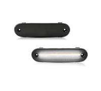 FFOCCO Rear Reflector Bumper Light For Mazda MX-5 MX5 1990-2005 LED Side Marker Lamp Front Red Rear Side Fender Lights(Dark gray Lens White)