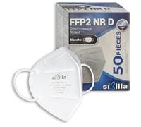 FFP2 Masks Pack of 50 - Individually Wrapped, Fold-Flat Design, 5-Layer Filter, CE Certified, White, Made in Italy