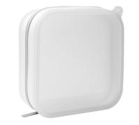FFpaw Small Clear Silicone Pouch, Mini Makeup Travel Bag Cute Make up Pouch for Purse Portable Cosmetic Case Clear Toiletry Bag for Women Coin Purse Compact Car Bag for Essentials, White, Mini