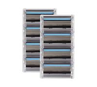 FFS Beauty 5-Blade SmoothGlide Razor Cartridge Head Refills Pack of 8 - Durable, Diamond Coated Titanium Blade & Styling Trimmer