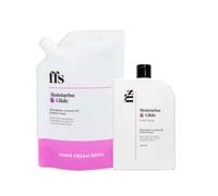 FFS Beauty Moisturise & Glide: New 300ml Refill Pouch & New 150ml Easy-squeeze Botte Shave Cream Bundle