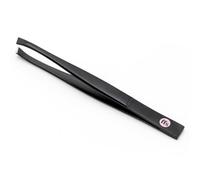 FFS Beauty Precision Tweezers, Stainless Steel, Angled & Pointed Tips | For eyebrows, facial hair and ingrown hairs, plus blackhead removal. Professional precision for men and women.