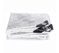 Ffsaacol Clear Tarp, Clear Vinyl Tarp Clear Tarps Heavy Duty Waterproof PVC 14 Mil Tarpaulin with Grommets, Outdoor Camping Tarp Transparent Waterproof for RoofsClear, 2x5m/6.6x16.4ft