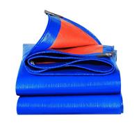 Ffsaacol Heavy Duty Tarp with Grommets Reinforced, 12Mil Thick Double Sided Plastic Waterproof Tarps, Large Tarpaulin Cover for Outdoor Camping Tent Tarp Rain1, 5x10m/16.4x32.8ft