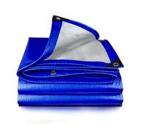 Ffsaacol Heavy Duty Tarp with Grommets Reinforced, 12Mil Thick Double Sided Plastic Waterproof Tarps, Large Tarpaulin Cover for Outdoor Camping Tent Tarp Rain2, 6x8m/19.7x26.2ft