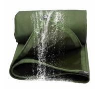Ffsaacol Heavy Duty Waterproof PVC Tarpaulin, Thick Canvas Tarp with Grommets, Waterproof Heavy Duty Cover for Canopy, Boat, RV, Tent, Shelter, Truck Green, 1.6x8m/5.2x26.2ft