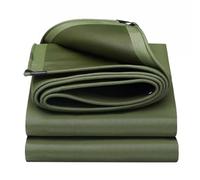 Ffsaacol Heavy Duty Waterproof Tarp, 24 Mil Thick and Tear Resistant Tarpaulin, Reinforced Edges with Grommets Multipurpose Cover, Suitable for Outdoor, IndustrialGreen, 6x8m/19.7x26.2ft