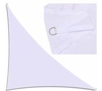 Ffsaacol Outdoor Sun Sail Shade Waterproof, Triangle Sail Shade 98% UV Blockage, Heavy Duty Sunshade Awning Sails, for Patio Garden Yard Deck Pergola I, 6x6x6m/20x20x20ft