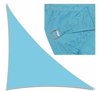 Ffsaacol Outdoor Sun Sail Shade Waterproof, Triangle Sail Shade 98% UV Blockage, Heavy Duty Sunshade Awning Sails, for Patio Garden Yard Deck Pergola D, 6x6x6m/20x20x20ft