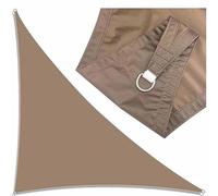 Ffsaacol Outdoor Sun Sail Shade Waterproof, Triangle Sail Shade 98% UV Blockage, Heavy Duty Sunshade Awning Sails, for Patio Garden Yard Deck Pergola P, 6x6x6m/20x20x20ft