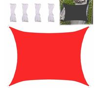 Ffsaacol Sun Shade Sail Heavy Duty Rectangle, Sun Sail Shade Easy to Install, Sun Shades 98% UV Blockage & Water Resistant, for Outdoor Patio Pergola Backyard Garden A, 10x20FT/3x6m